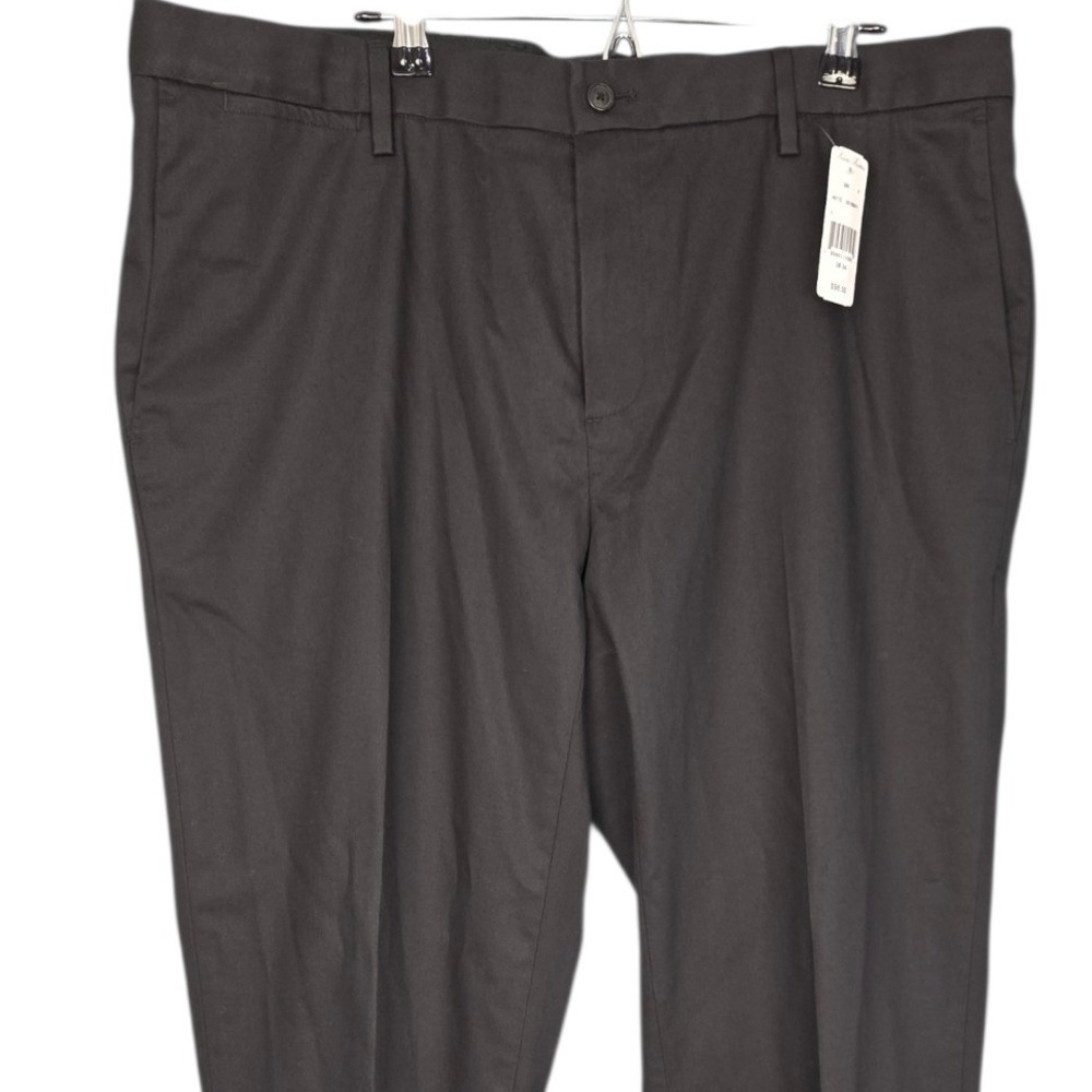 Brooks Brothers Advantage Chinos Mens 38x34 Black Stretch Soho Fit Pants NEW